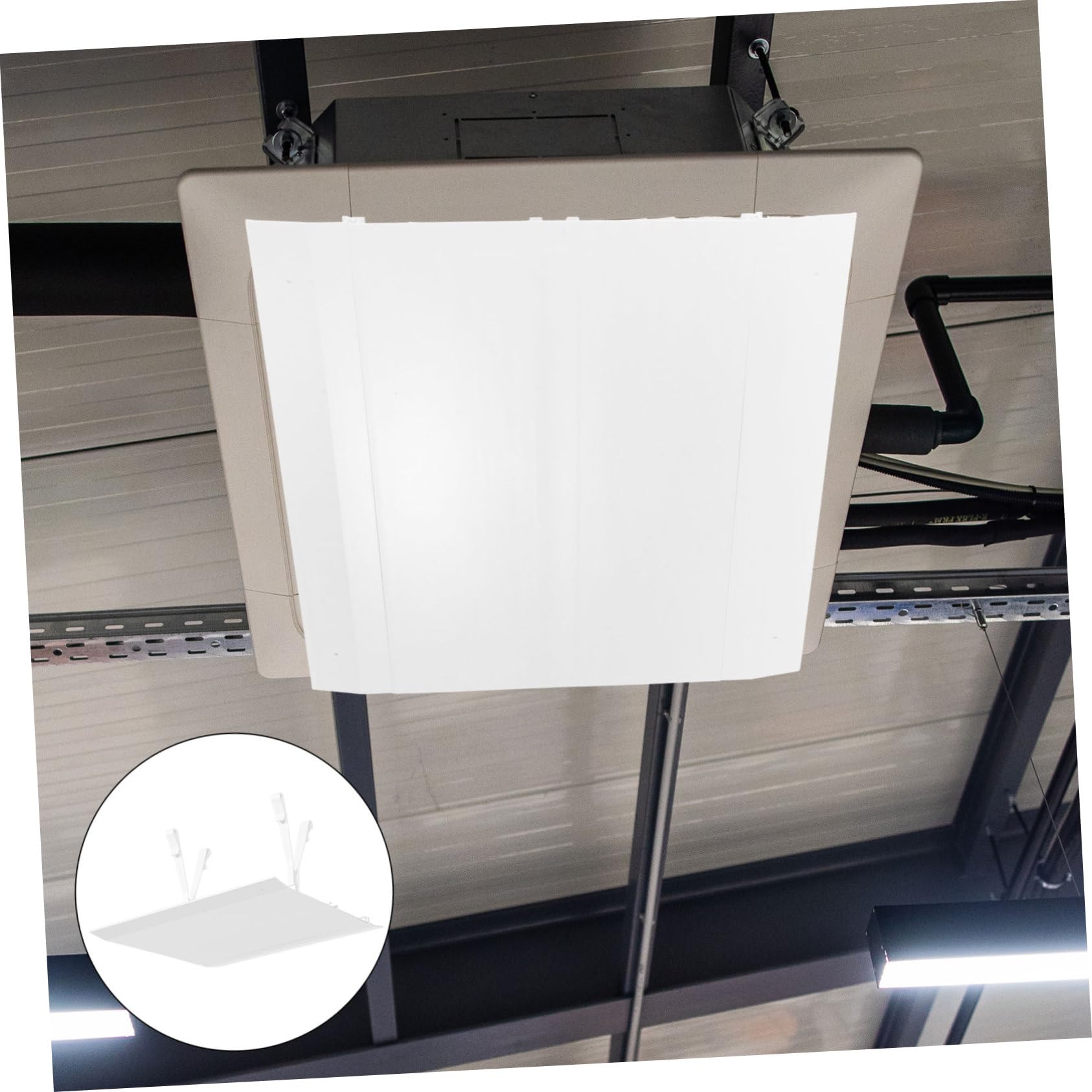Pare-brise de Climatiseur Central Blanc Déflecteur de Ventilation