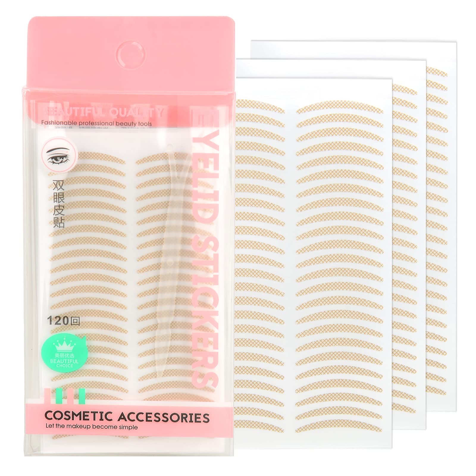 Buy Natural Ultra Invisible Lace Single/Onesided Double Eyelid Tapes Stickers, Imported Medical