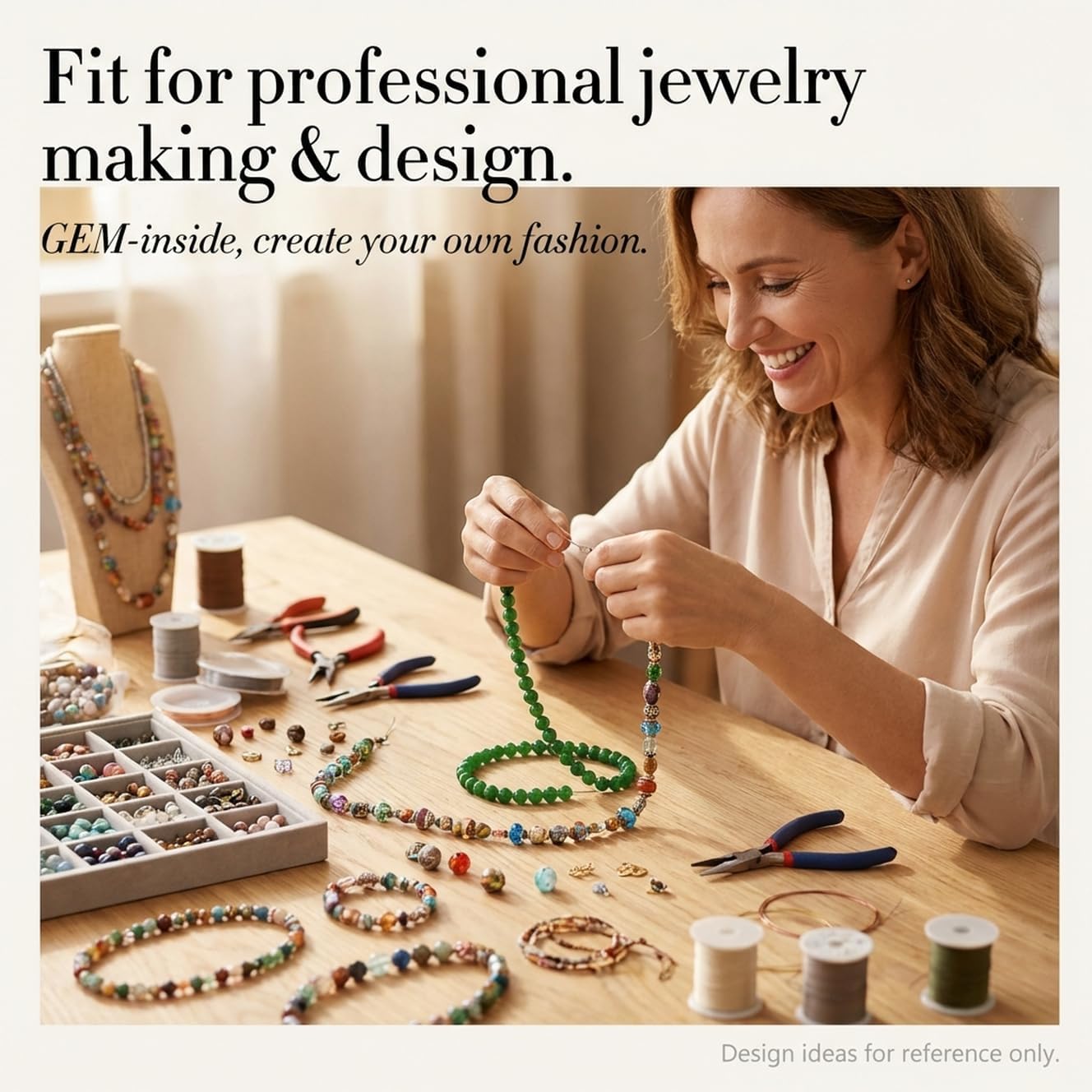 GEM-Inside Natural 12mm Green Taiwan Jade Gemstone Loose Beads Round Crystal Energy Stone Power for Jewelry Making 15" - Image 6