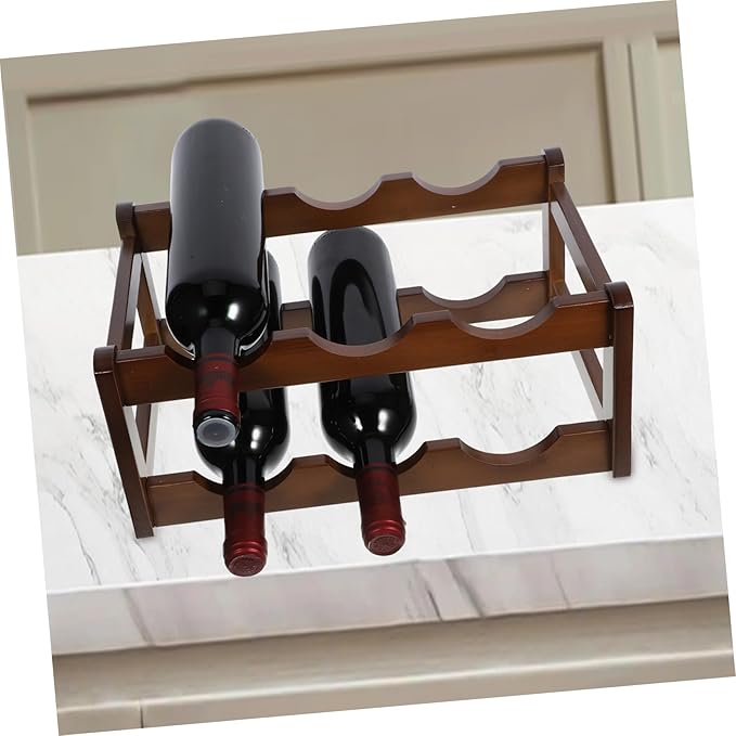 Soporte para Botellas de Bambú PRETYZOOM miniatura 4