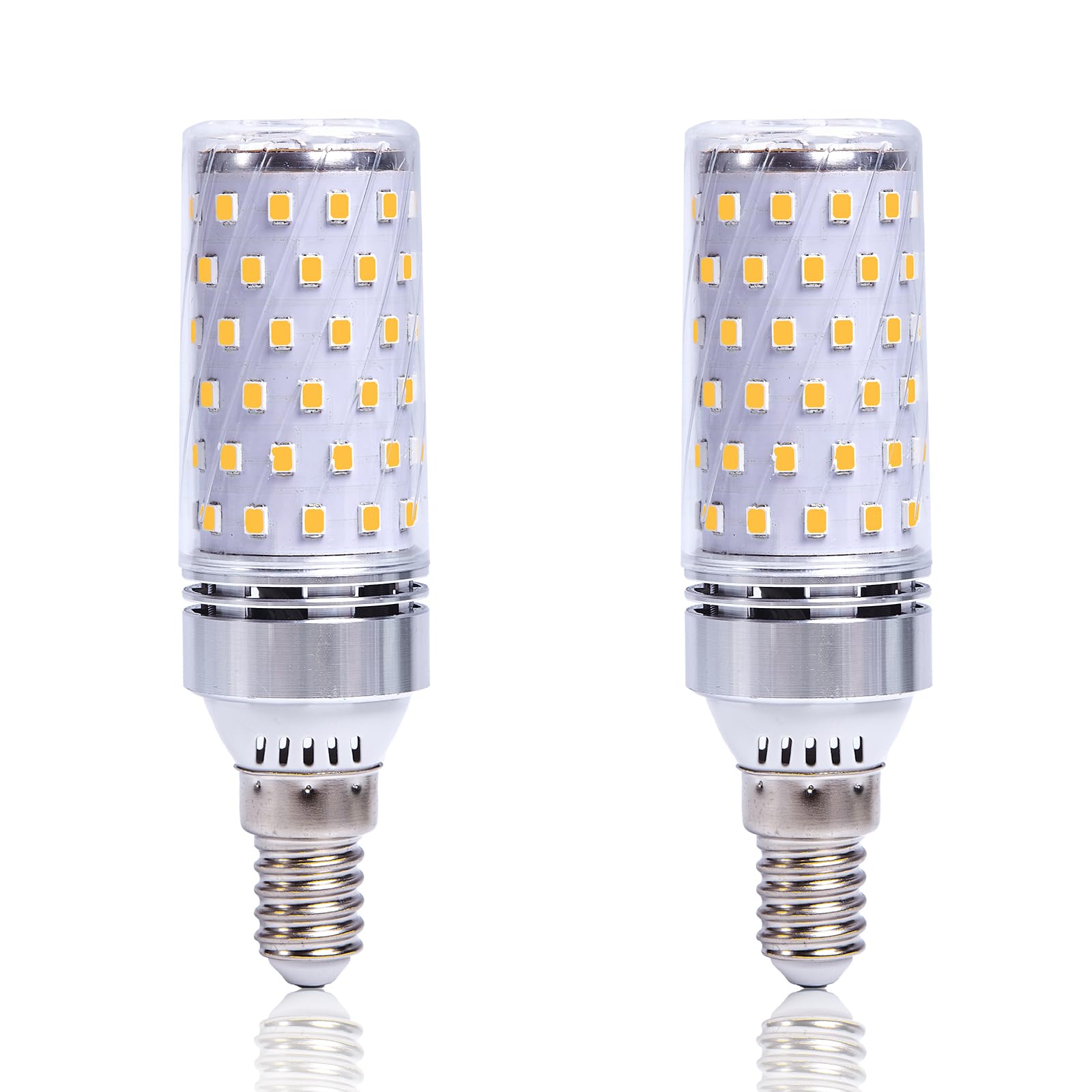 LiTlight E14 LED Bulbs 10W, SES Small Edison Screw Light Bulbs 1100LM, 3000K Warm White, 100W Halogen Equivalent, E14 Corn Light Bulb for Home Ceiling Lights, Non-Dimmable, Pack of 2