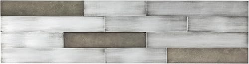 Miniatura 2 de Aspect Panel de metal envejecido para despegar y pegar en plata dorada (muestra de 6 x 6 pulgadas)