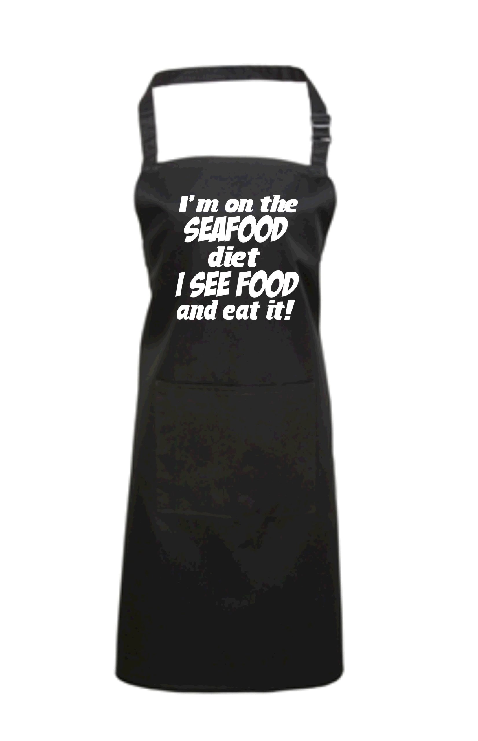 Edward Sinclair Black Apron 'I'm ON A Seafood Diet…I See Food and I EAT IT'