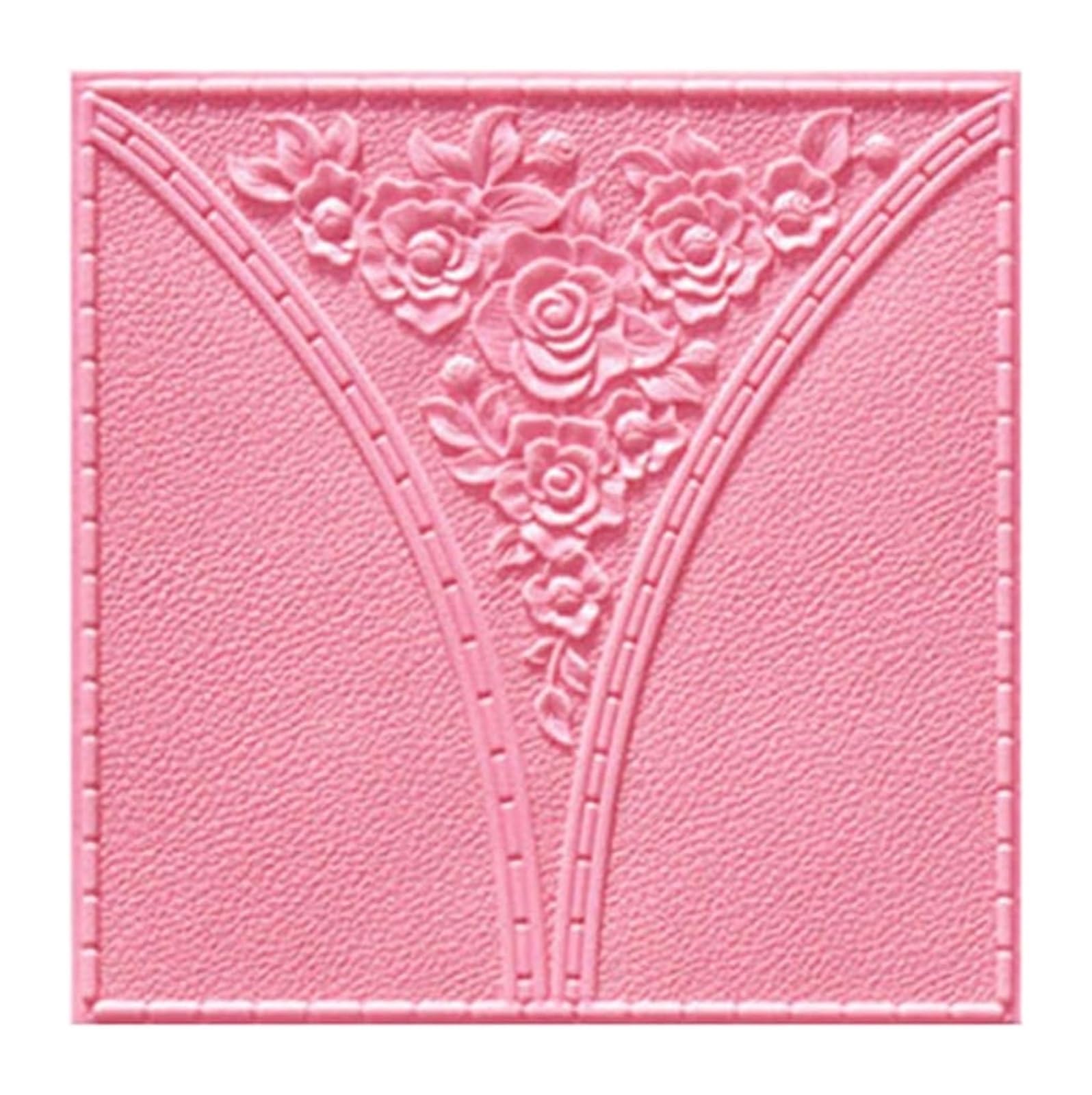 Sdgeryeeg Rosa Wall Panels， Self-Adhesive Panel Decal Pe Wallpaper Peel And Stick Wall Panels For Tv Walls, Sofa Background Decor(,12Pcs)