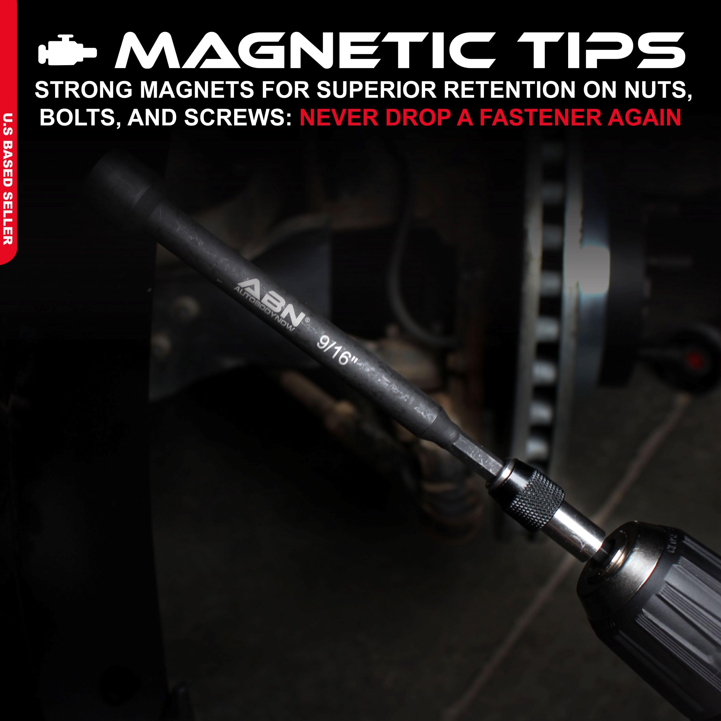 Amazon.com: ABN 9/16 IN Impact Nut Driver Tool - SAE 6 IN Long