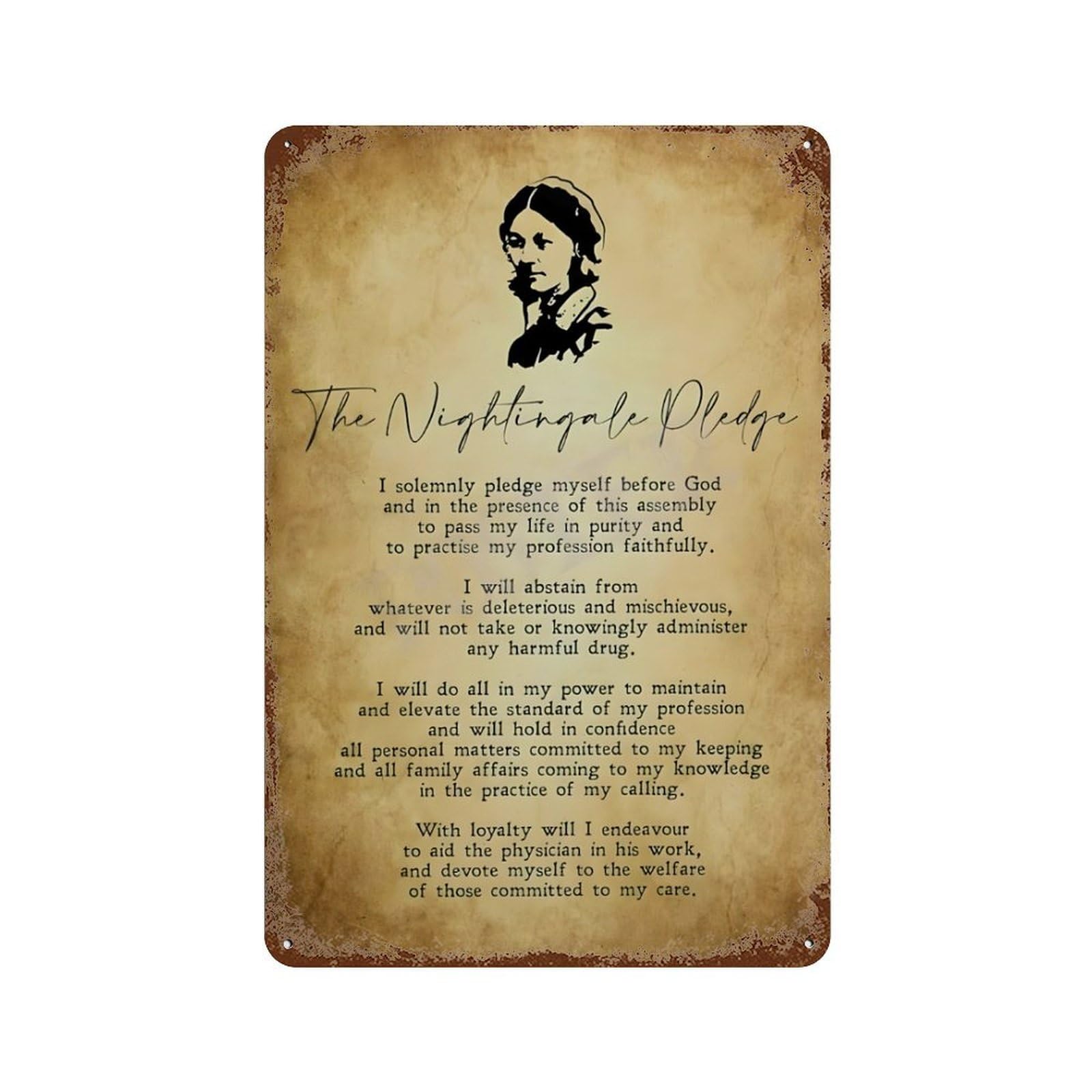 xiaoxiaoshen Florence Nightingale (6) Wall Decor Art Metal Tin Poster Modern Home Decor Art Home Bar Shop Decorations Vintage Sign 30x20cm