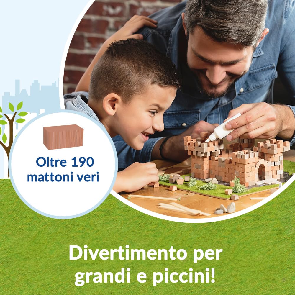 Brick Trick Trefl Caserma dei Vigili del Fuoco/Fire - Costruisci con i Mattoncini, Veri Mattoncini ECO, 190 Mattoni, per Bambini dai 6 Anni