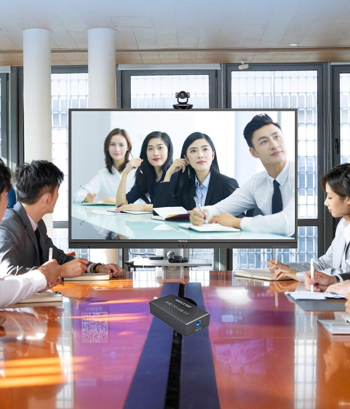 AHD Video Capture Card, 1080P 30FPS Recording USB Output AHD Input Video Recording,Easy Operation, No Driver Needed, Live Streaming