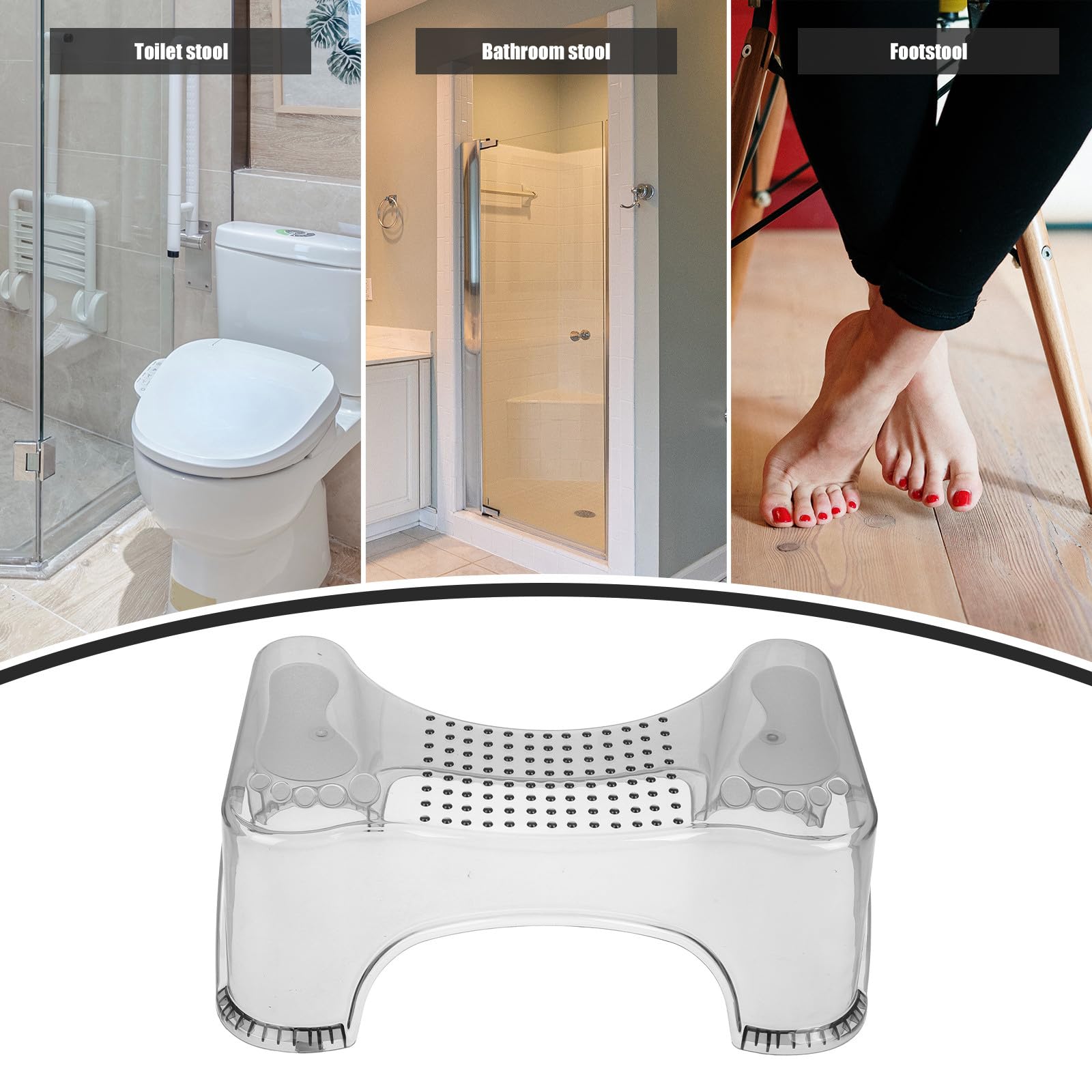 Taburete para Baño Infantil de Pet Diseño Elevador y Antideslizante, Banqueta Multifuncional Adecuado para Niños Baño y Ayuda Inodoro