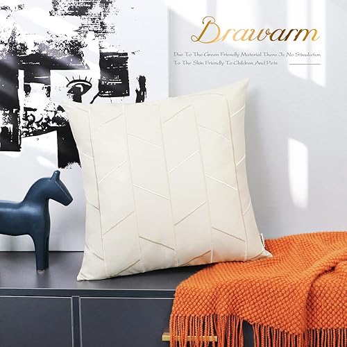 Miniatura 206 de BRAWARM Fundas de almohada de piel sintética de 18 x 18 pulgadas, fundas de almohada de cuero negro, paquete de 2, almohadas decorativas de cuero