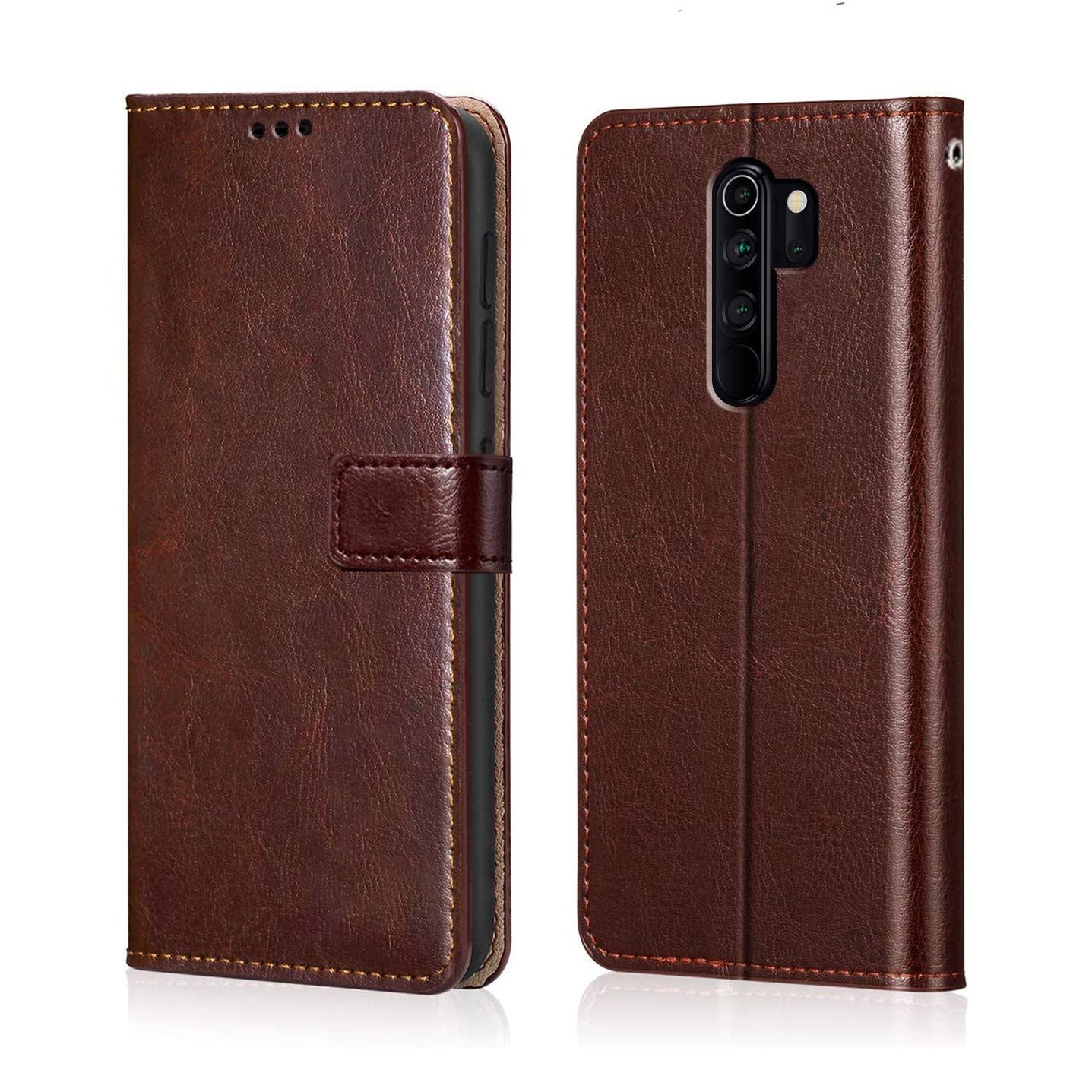 WOW IMAGINE Shock Proof Flip Cover Back Case Cover for Xiaomi Mi Redmi Note 8 Pro (Flexible | Leather Finish | Card Pockets Wallet & Stand | Chestnut Brown) (B07Z225R4W) Amazon Price History, Amazon Price Tracker