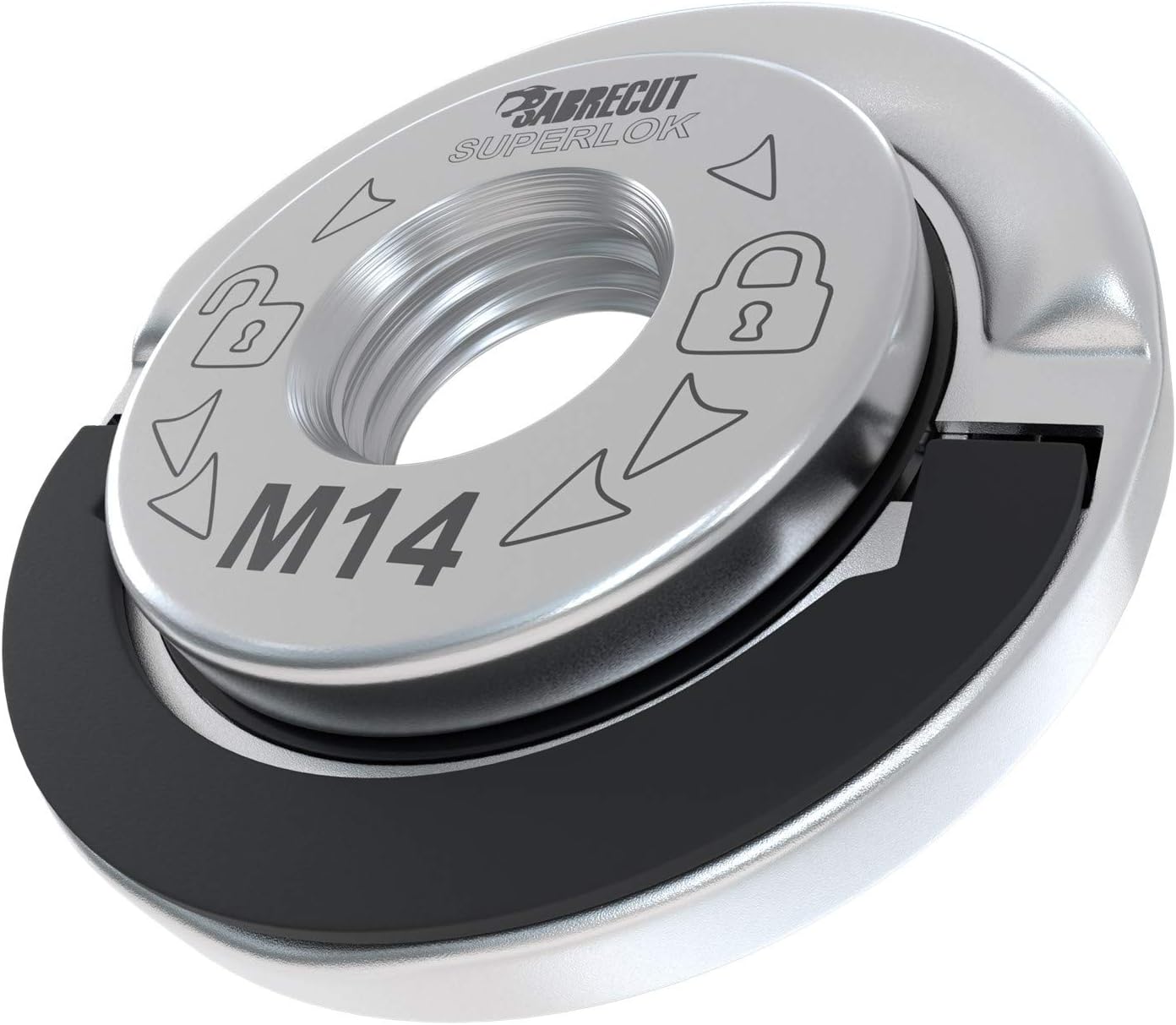 1 x SabreCut GRNSCB 45mm M14 Quick Change Heavy Duty Stainless Steel Angle Grinder Locking Retaining Flange Nut