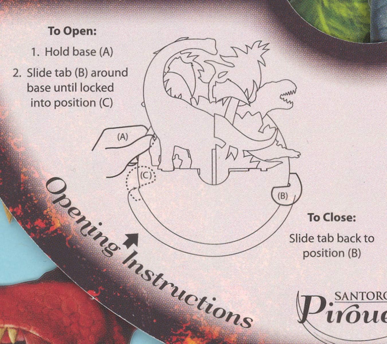 Santoro Pirouettes PS009 3D Pop up Card, Jurassic Dinosaurs