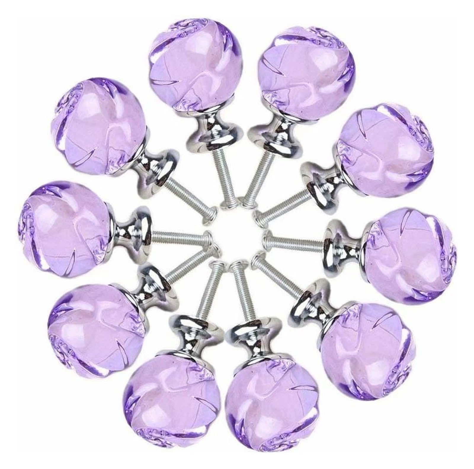 Boutons de tiroir en cristal pour sublimer les meubles de cuisine et placards