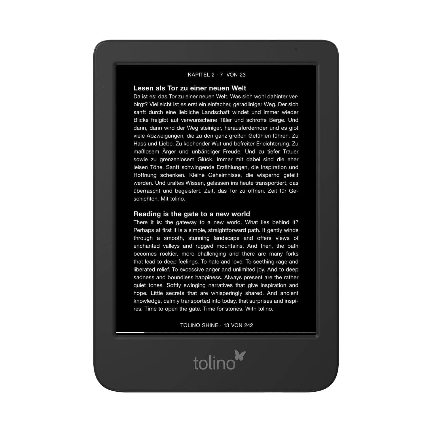 Tolino shine 5 Liseuse Écran tactile 16 Go Wifi Noir
