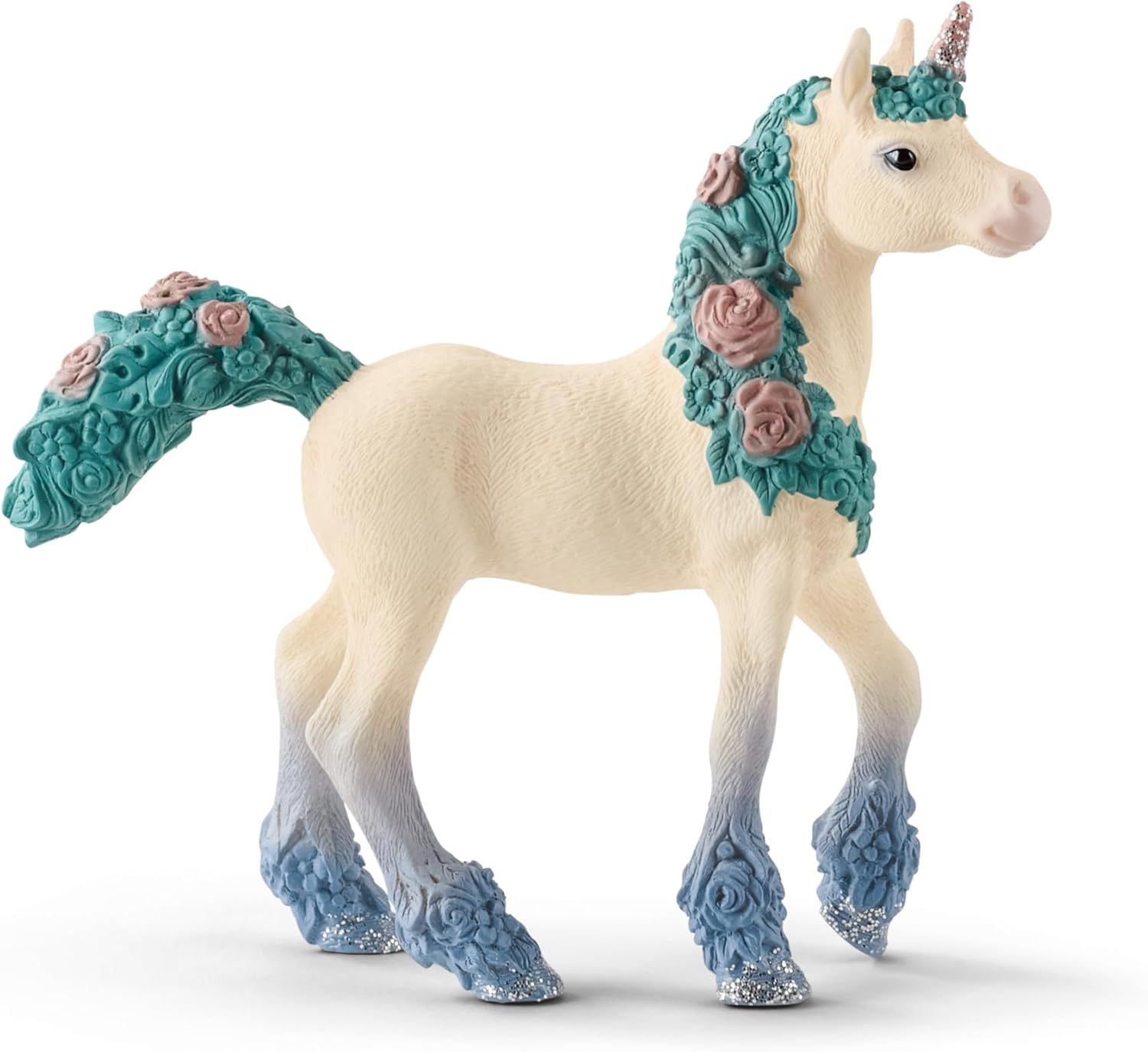 Schleich bayala Unicorn Figurines Set with 3 Fairy & Unicorn Toys Including a Magical Llamacorn, Flower Unicorn Toy Foal & Sea Toy Unicorn for Girls Ages 5+