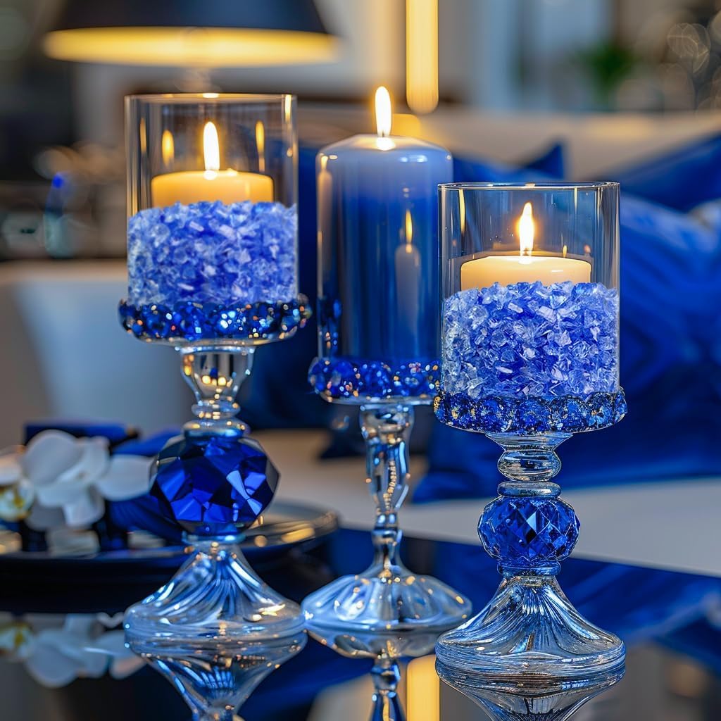 425g Crushed Glass Broken Glass Chips 3-8mm for Resin Arts,DIY Crafts,Vase Filler, Candle Holder Stones - Image 3
