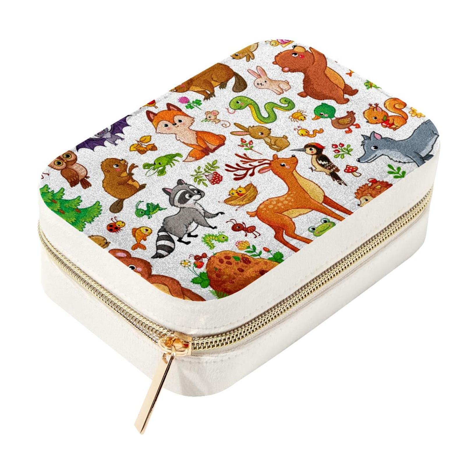 Boîte à bijoux de voyage velours petit format pour bagages cabine