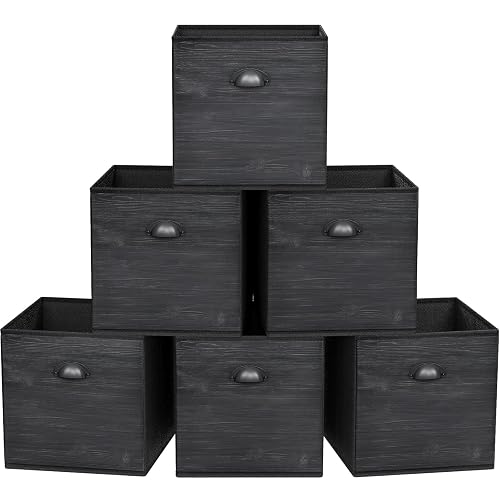 homyfort Faux Wood Grain Cube Storage product photo (Bins & Baskets) — ScooterReviewPro review