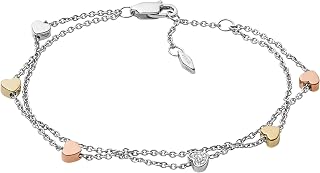 Women's Sterling Silver or Silver-Tone Stainless Steel Chain Bracelet for Women