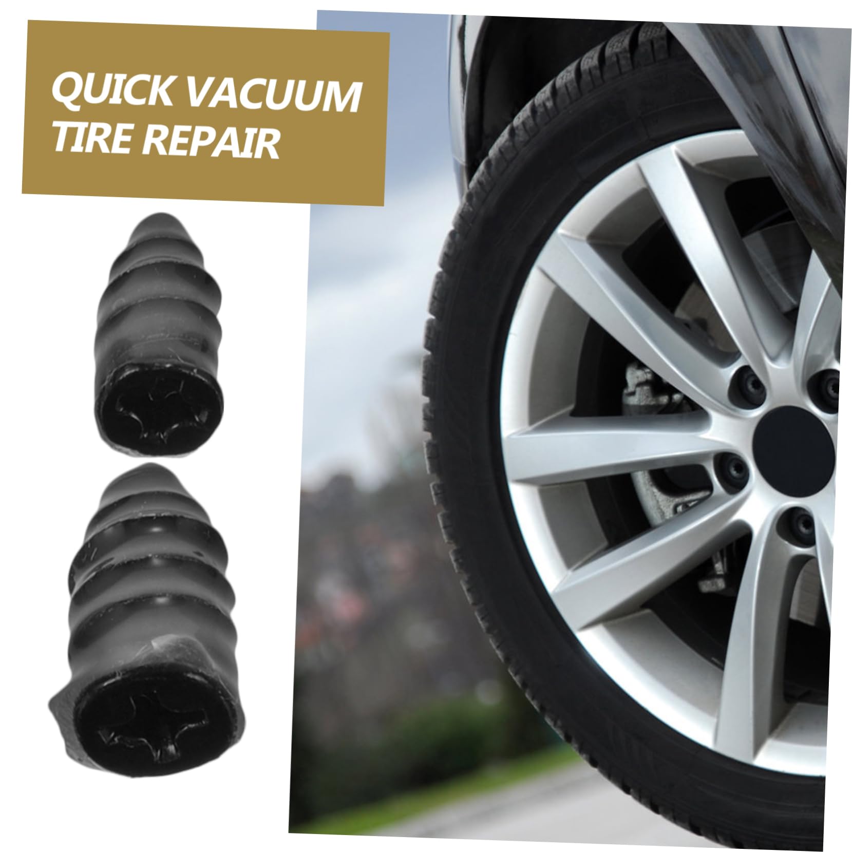 SOLUSTRE 5sets Riparazione Pneumatici Per Auto e Kit Con Chiodi Di Riparazione Grandi e Piccoli e Cacciavite Soluzione Pratica e Veloce Per Forature Pneumatici Tubeless