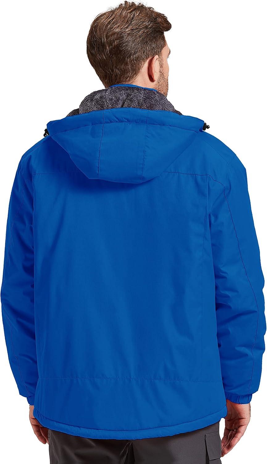 Men's Winter Skiing Jacket Waterproof Warm Snow Fleece LiningCoat Mountain Hooded Windproof Rain Jacket S-6XL - Image 2