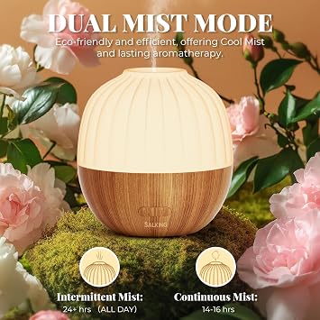SALKING Essential Oil Diffuser for Home, 300ml Aromatherapy Diffuser Quiet