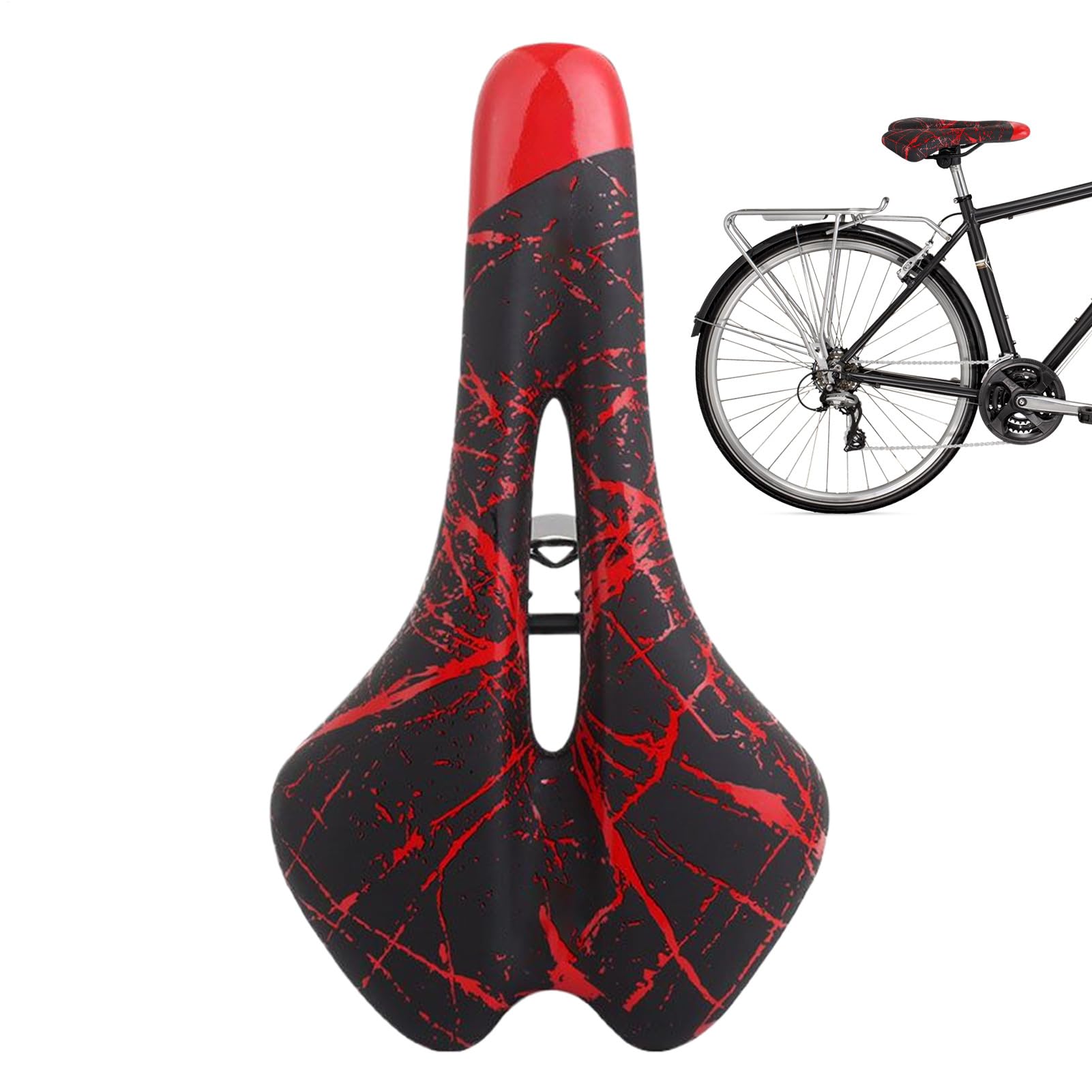 Selle de vélo design imprimé finitions soignées confort de route - 8