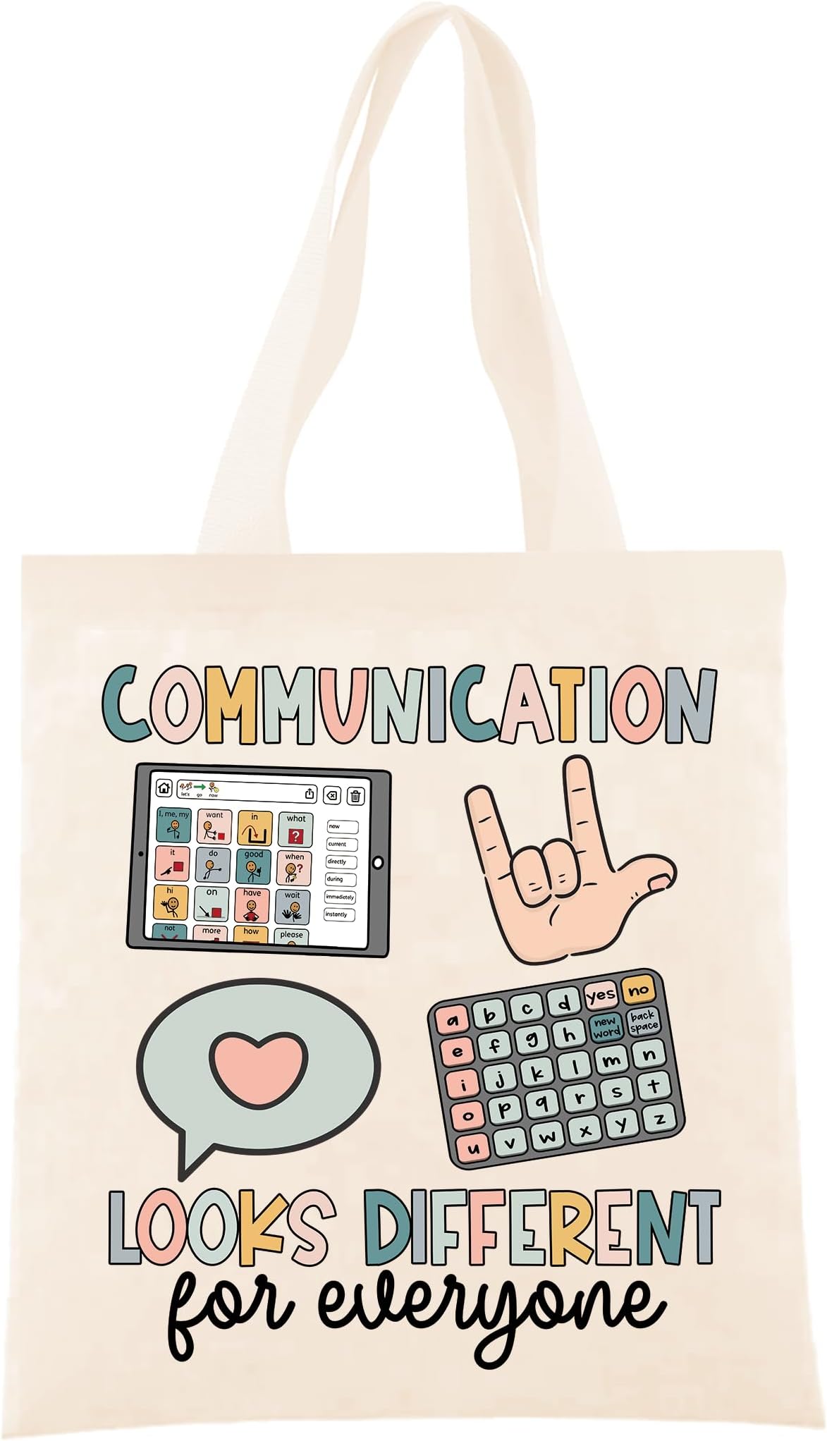 VIAMAZ Speech Therapy Gifts - Speech Therapy Tote Bag, Speech Pathologist Gifts, Gifts for a Therapist, SLP Gifts for Women