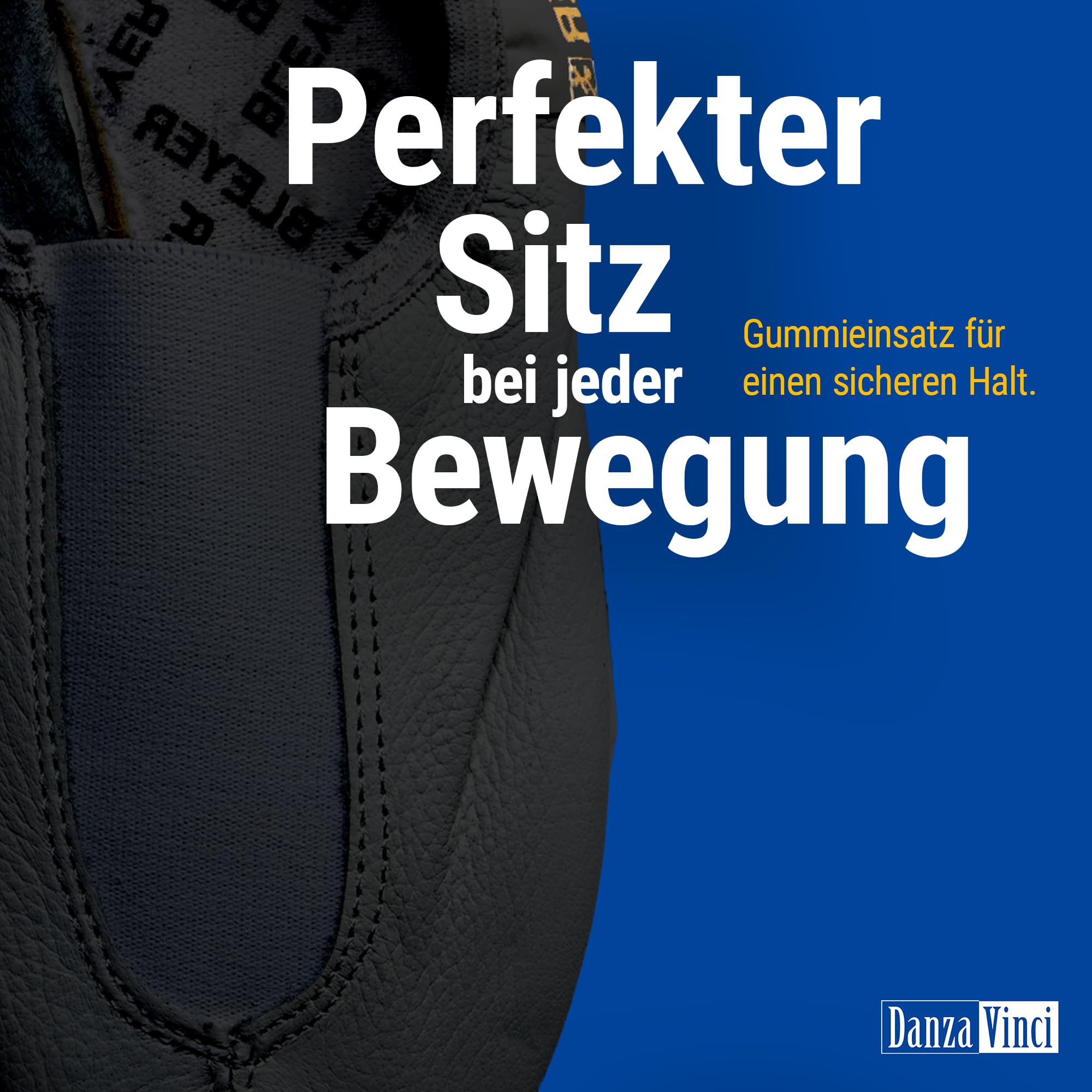 Bundle Bleyer Voltigierschuhe 3843 Volti-Profi mit Schuhbeutel, Gymnastikschuhe aus Soft-Microfaser für Kinder und Erwachsene, Schläppchen rutschfest