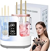 CreaCare 3-in-1 Electric Makeup Brush Cleaner Dryer Holder - USB Automatic 1000 RPM for All Sizes, Quick-Dry Tool
