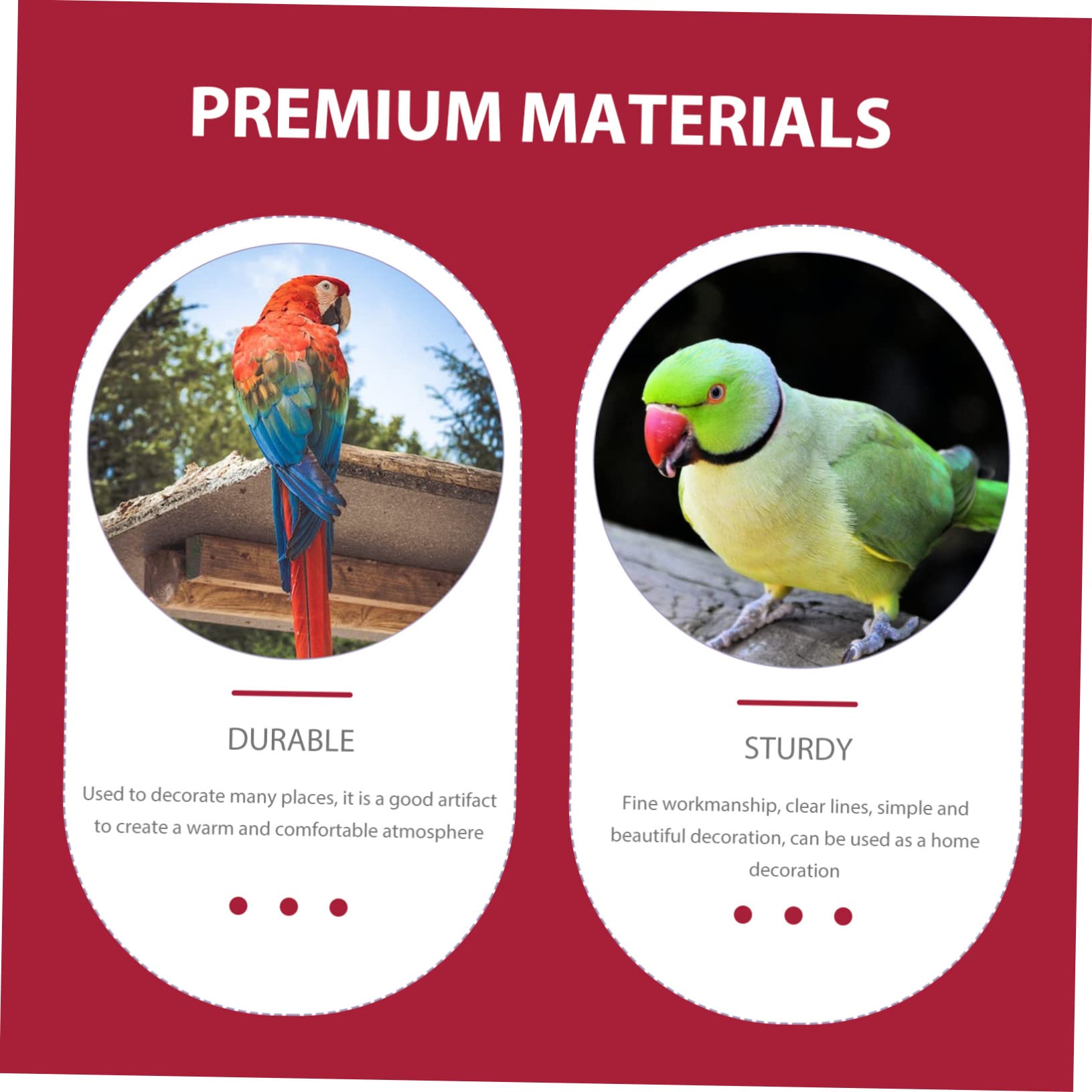 HEMOTON Suspending Parrot Swing Bird Funny Bird Swing Wear Resistant Design for Budgie and Lovebird Cages Enhances Playtime and Decor