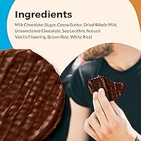 Vista 4 de LIEBERS - Pasteles de arroz de chocolate negro, paquete de aperitivos, paquete de regalo, sin lácteos kosher, sin gluten, total de 24 pasteles