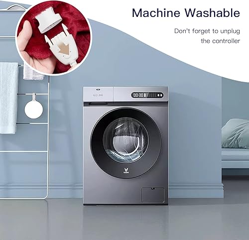 Miniatura 7 de ZonLi Manta eléctrica manta eléctrica de forro polar suave cuerpo entero apagado automático de 6 horas y 4 niveles de calefacción calentamiento