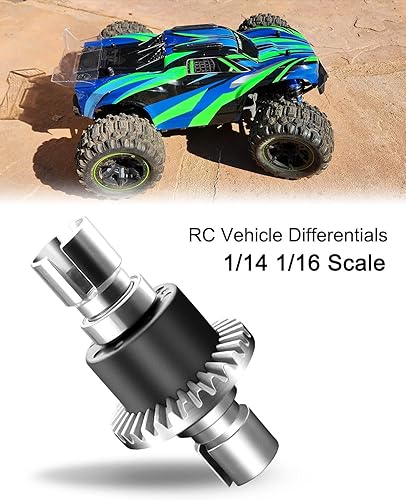 Miniatura 2 de Pieza de repuesto diferencial de metalurgia de polvo mejorada compatible con todos los autos RC a escala 1:14 1:16 para automóviles RC 16420Y para