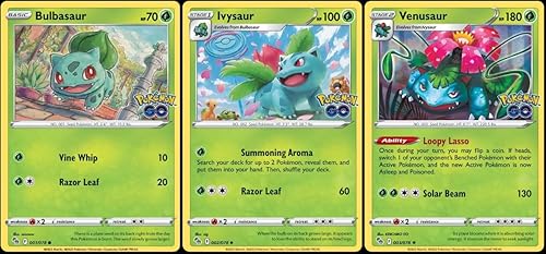Miniatura 1 de Venusaur 003/078 - Pokemon Go - Lámina - Lote de cartas de evolución - Ivysaur Bulbasaur