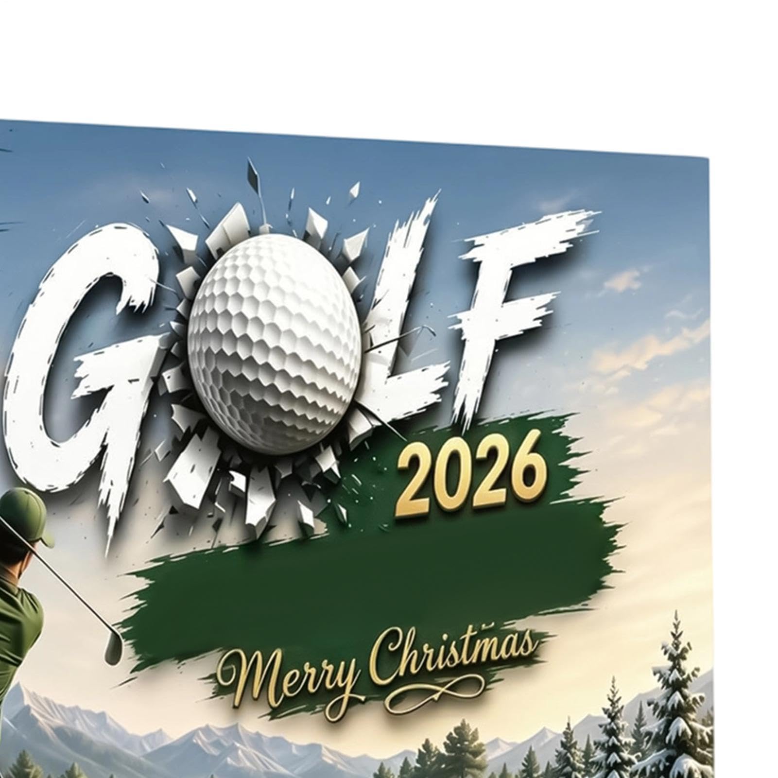 Golf Advent 2026 Calendario di Natale 2026 Riutilizzabile da 24 Giorni