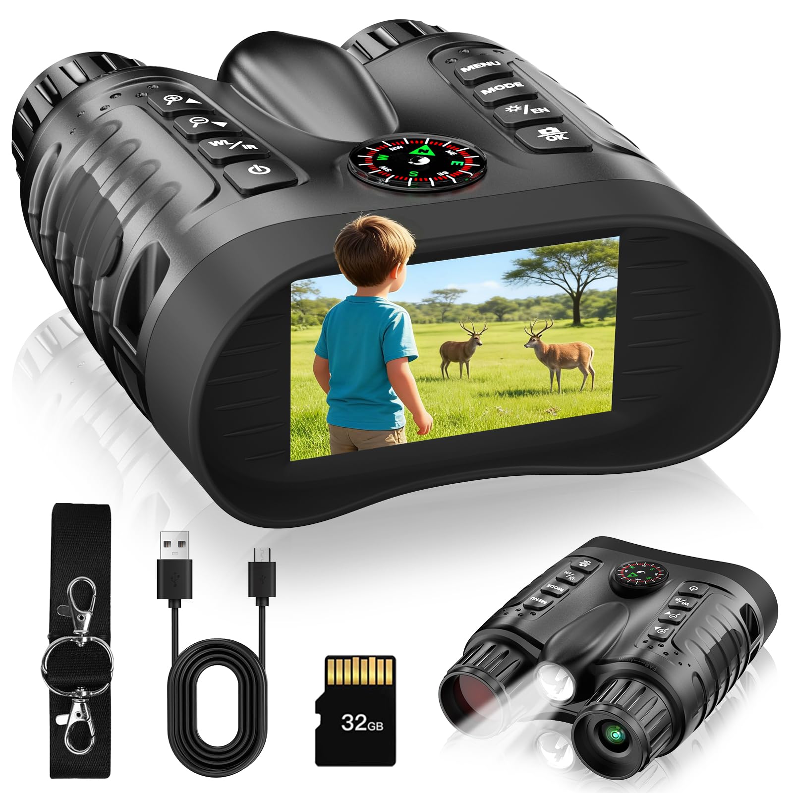 Amazon.com: 4K Night Vision Goggles for Kids, 36MP Full-Color
