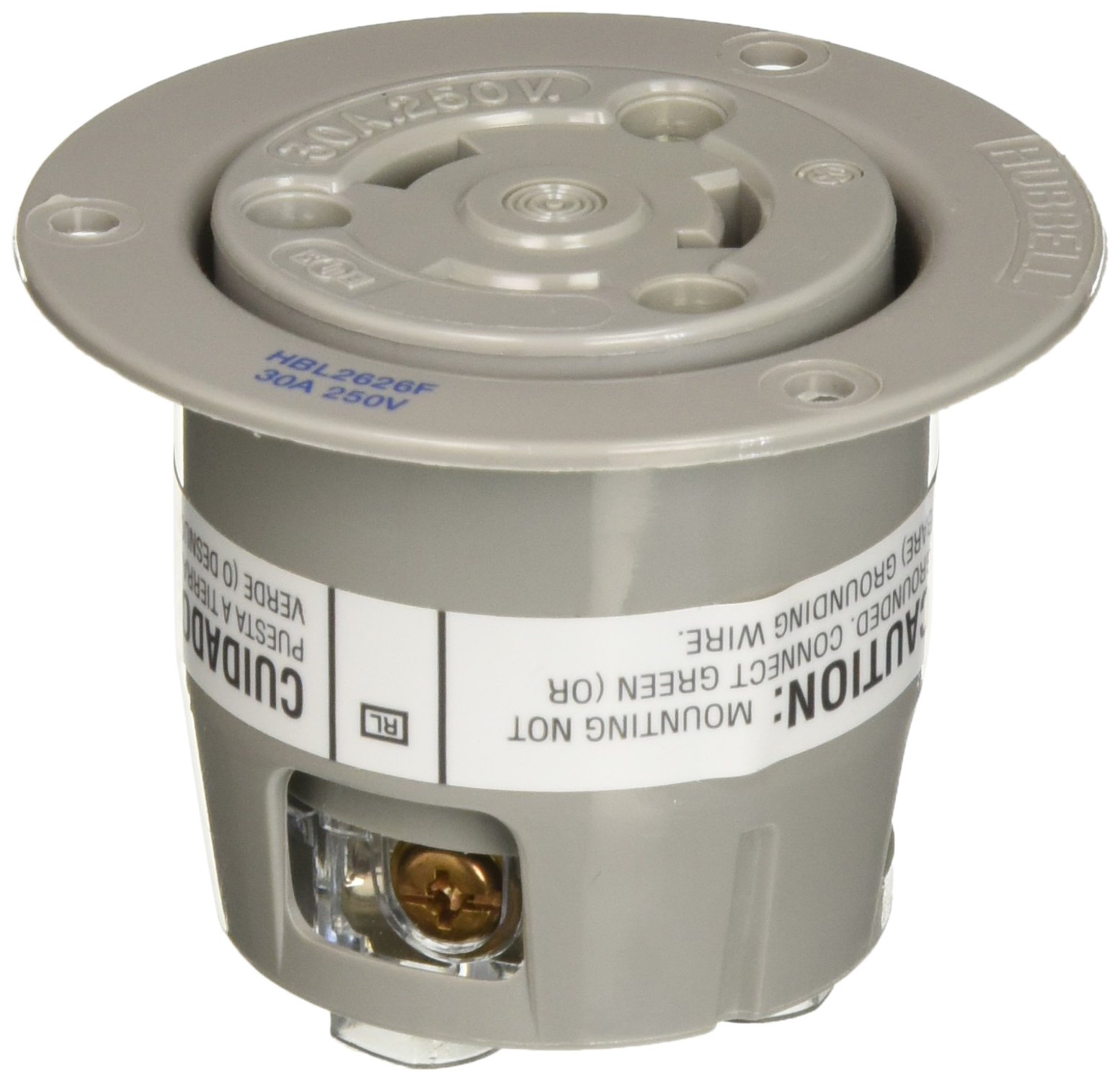 Hubbell HBL2626F Catalog #2626, Modular, High Temperature, Gray