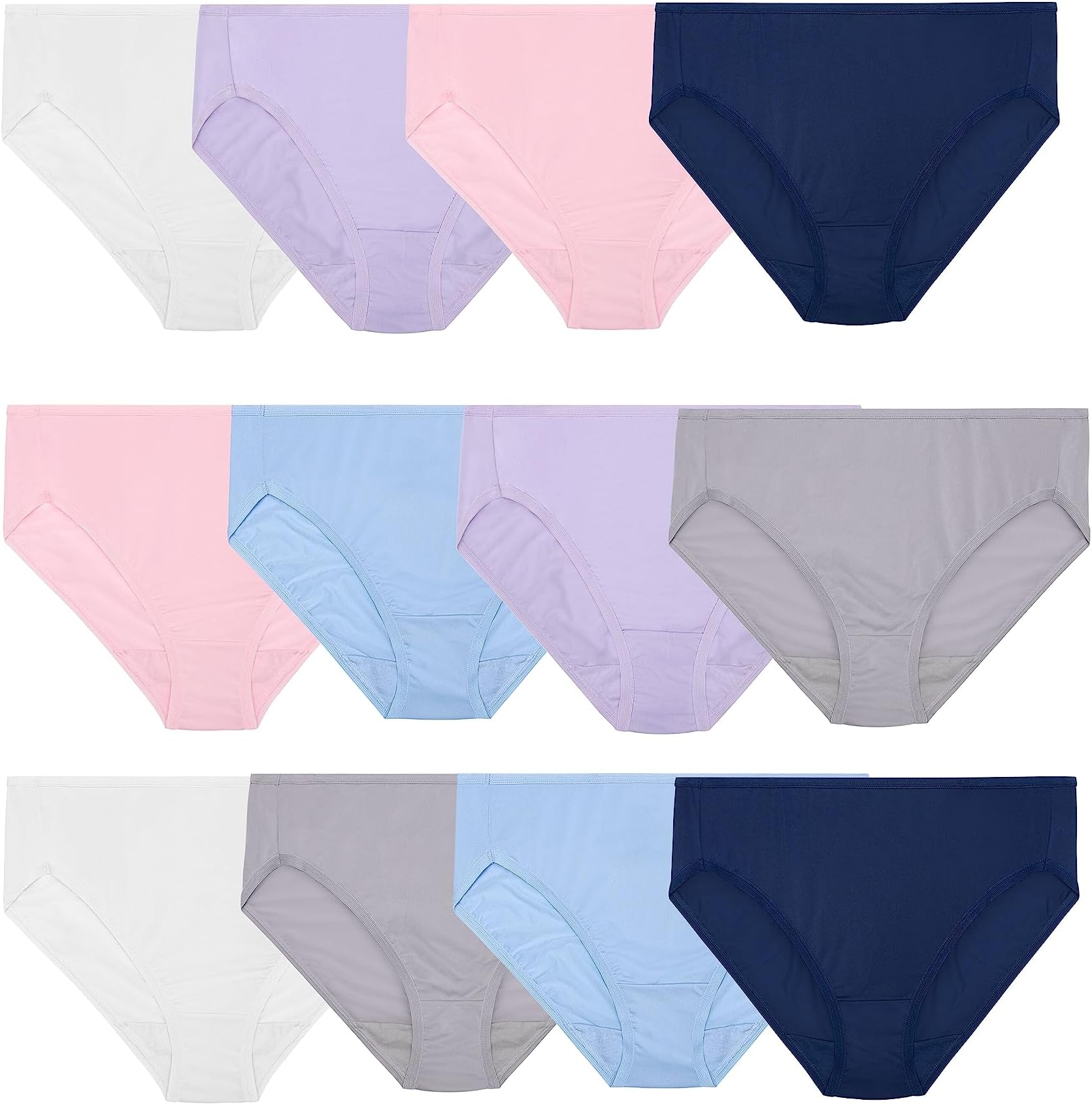 Women's Lightweight Microfiber Underwear, Smooth Under Clothes, Available in Plus Size