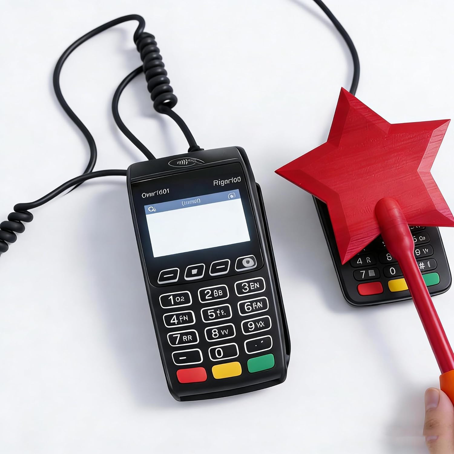 Magic Payment Wand for Contactless Credit Card Tap – Fun NFC Card Holder for Kids Teens Adults, (Pink)