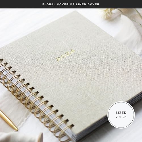 Miniatura 3 de Agenda cristiana semanal diaria 2024 (floral)