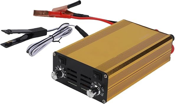 Electric Fish Finder Inverter Kit, 12V DC to 300V AC Converter with Smart Fan, Aluminum Alloy Housing for Single/Mixed for frequency Fishing Gear(A)
