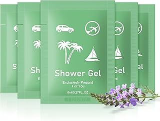 Travel Size Body Wash Bulk,Verbena Scent,0.28 fl oz (8ml) Small Size Mini body wash,Hotel Supplies Bulk for Guests Airbnbs Homes Resorts Offices and Gyms (pack of 100, verbena)