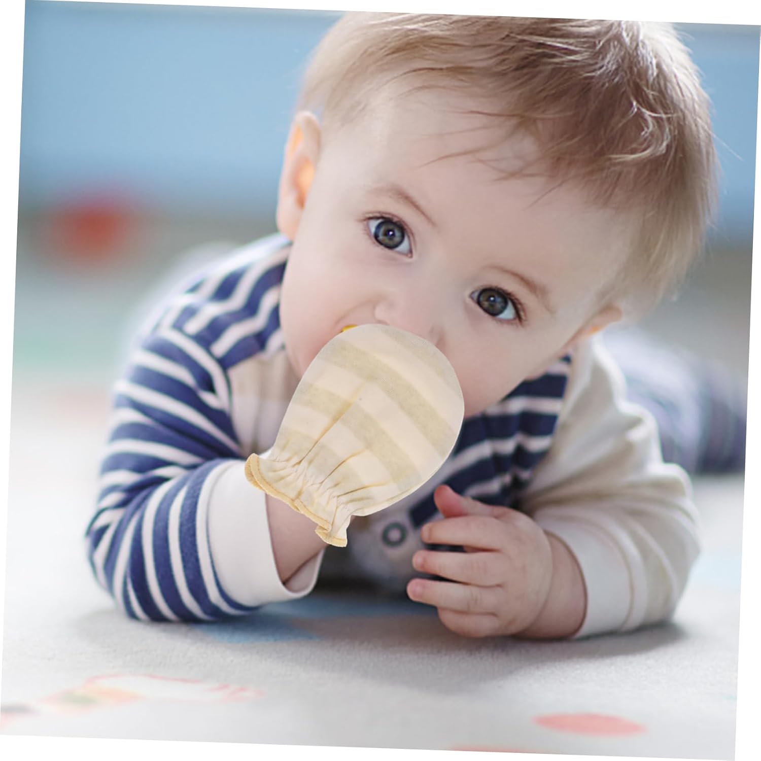 Baby No-scratch Mittens 2 Pairs Cotton Breathable Protection