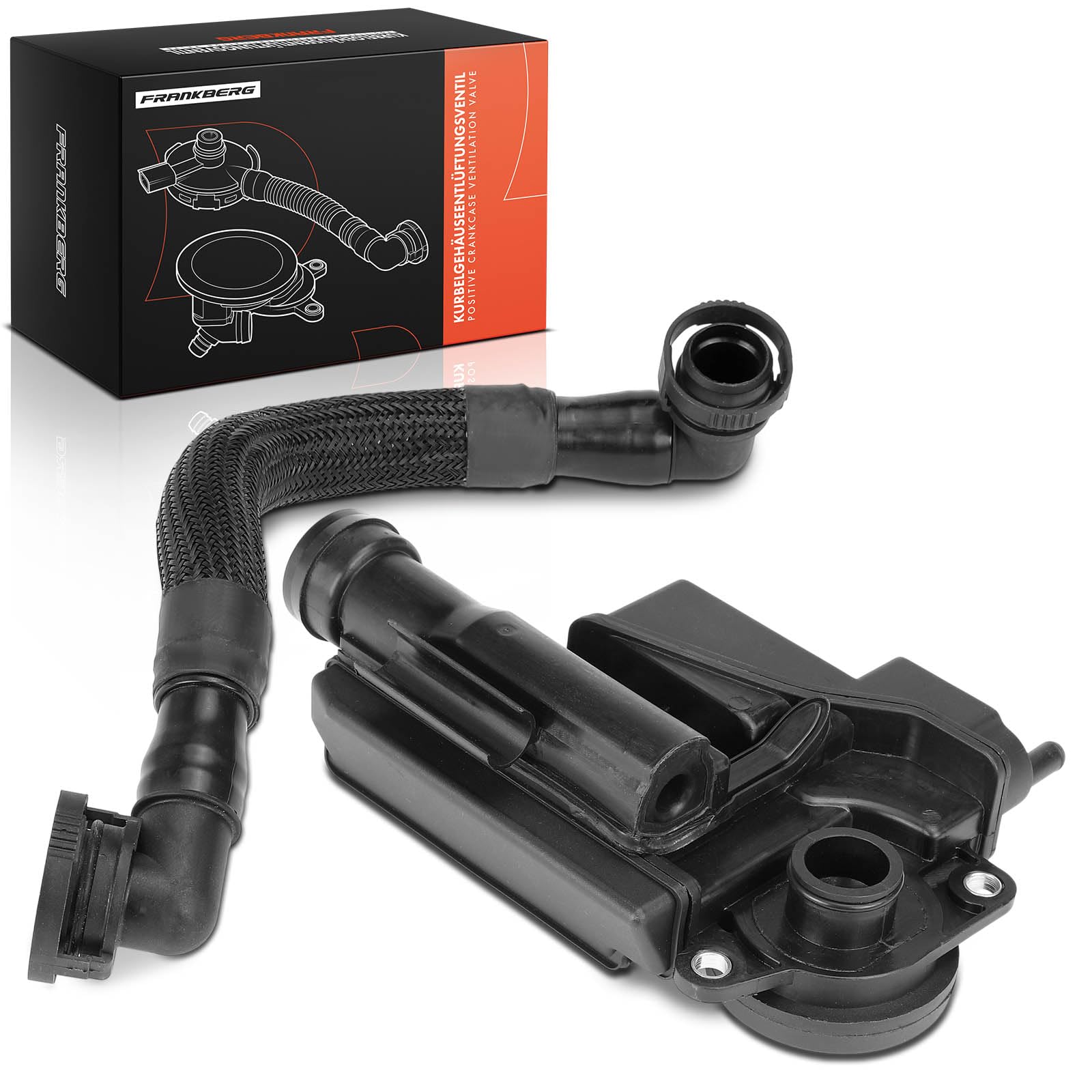 Frankberg 2x Séparateur d'huile, ventilation du carter, côté moteur | 079103464D; Compatible avec: A8 4E2 4E8, T.o.u.a.r.e.g 7L6 7L7 7LA, A6 Avant 4F5, A6 4F2, Q7 4LB