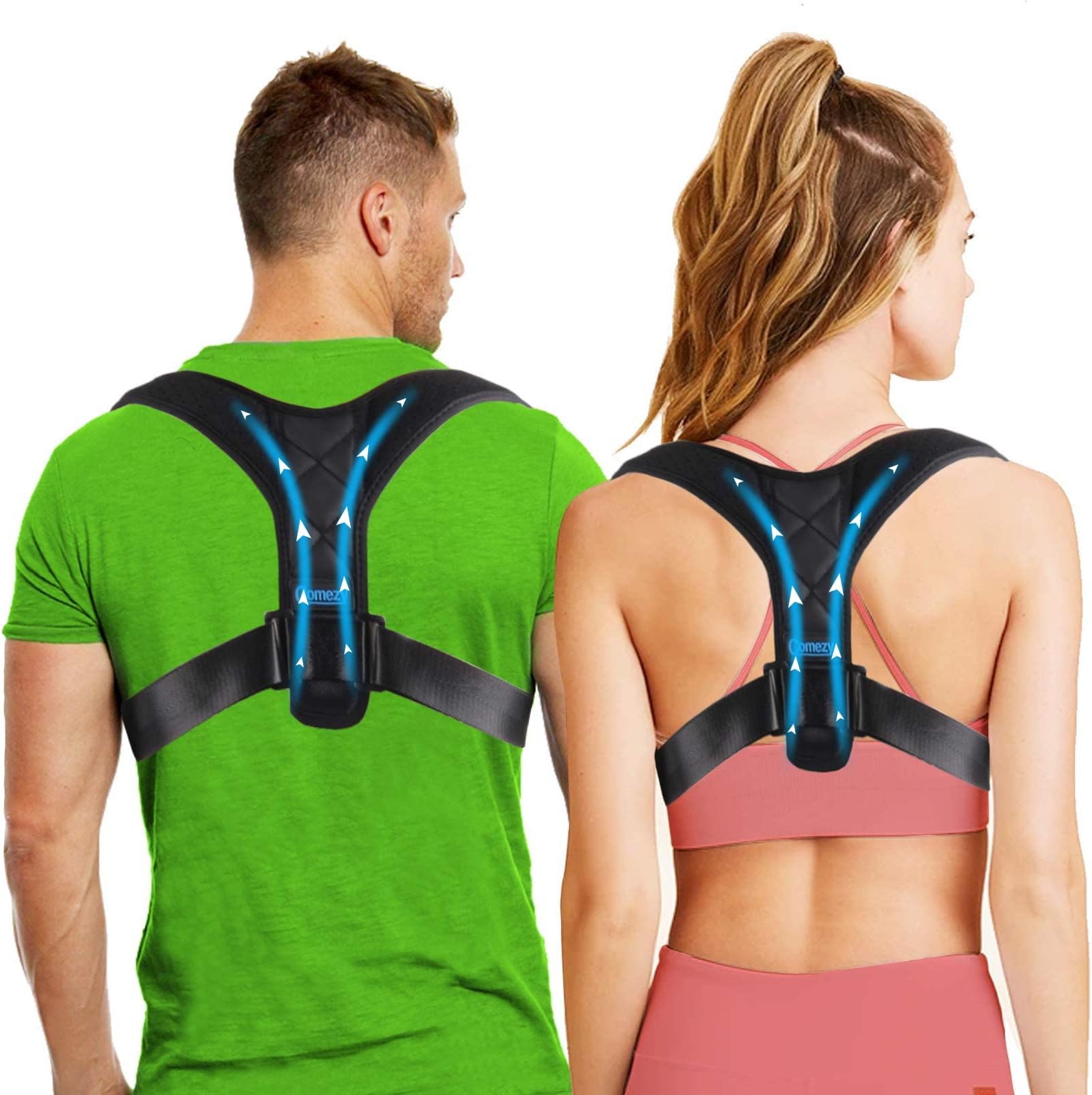 Back Posture Corrector for Women ＆ Men - Powerful Magic Stickers Adjustable Clavicle Back Brace - Providing Pain Relief From Neck, Back and Shoulder( Universal )