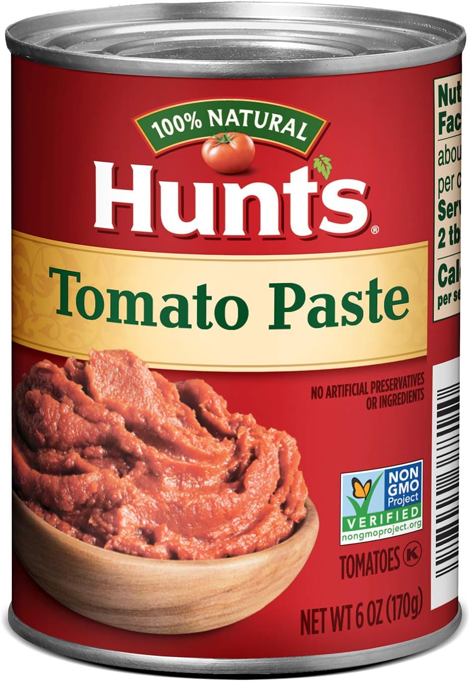 Hunt’s Tomato Paste, 6 oz. Can, Perfect for Chili & Soups, 24 Pack
