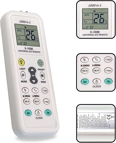 Miniatura 3 de Aire acondicionado universal Control remoto A/C acondicionado control remoto para HAIER Mitsubishi Toshiba HITACHI Panasonic FUJITSU LG Sharp