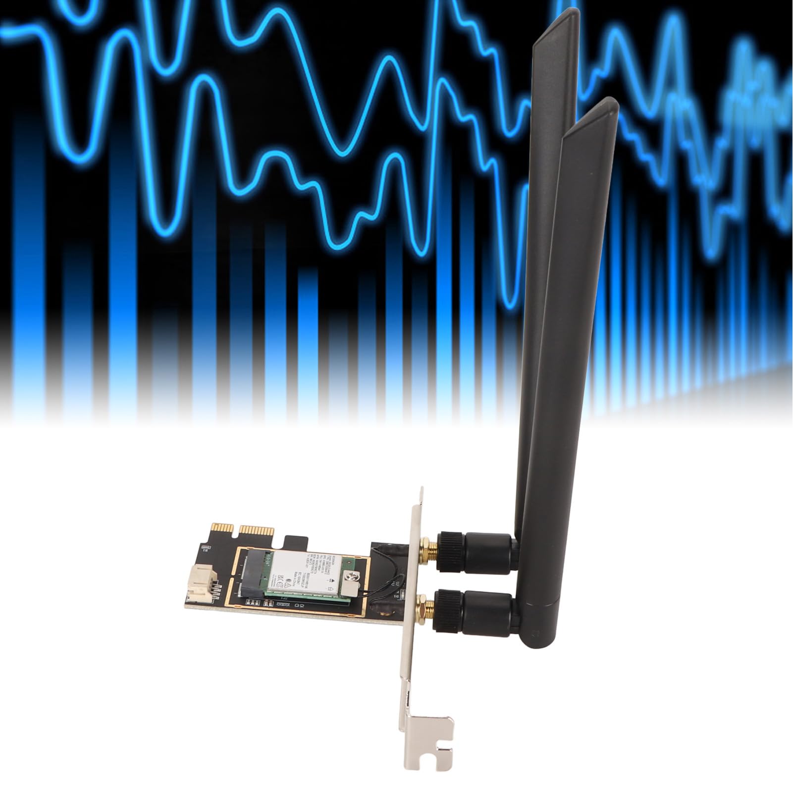 BE200NGW PCIe WiFi Card, Tri-Band PC WiFi 7 Card, Bluetooth 8774Mbp Scheda Adattatore di Rete Wireless per 10 11, per Linux